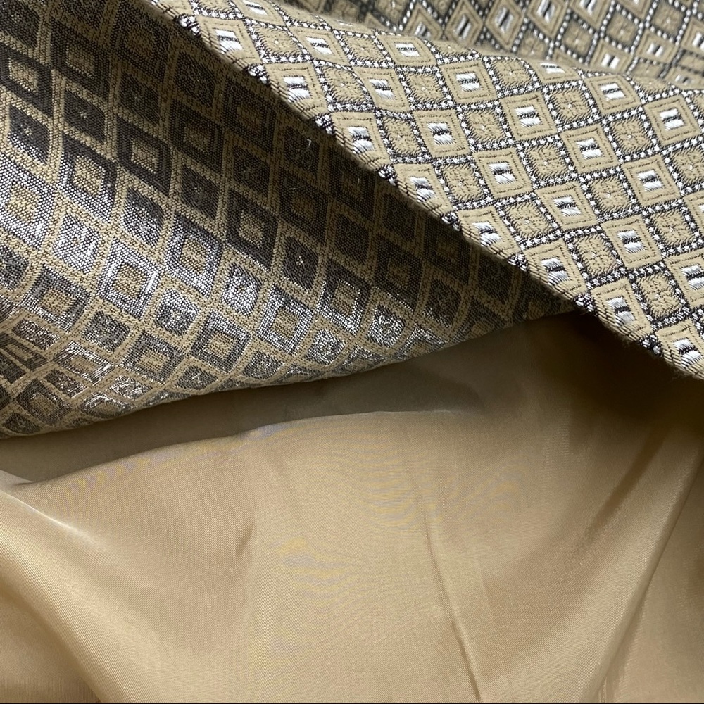Max Studio Beige and Black Patterned Midi Dress - Picture 12 of 15